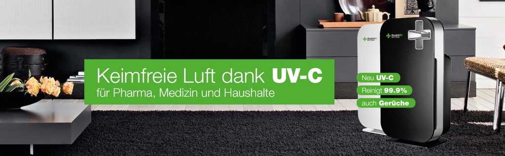 NeutralAir UV-C Power Luftreiniger schwarz - 14W