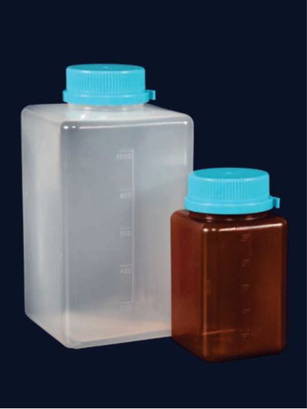 Water sampling bottle PP (108 pcs), brown, sterile 250 ml with sodium thiosulfate
