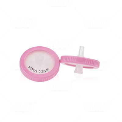 30 mm PTFE Hydrophil verschweißter Spritzenfilter 0.22um mit Druck. 100pcs/pk.